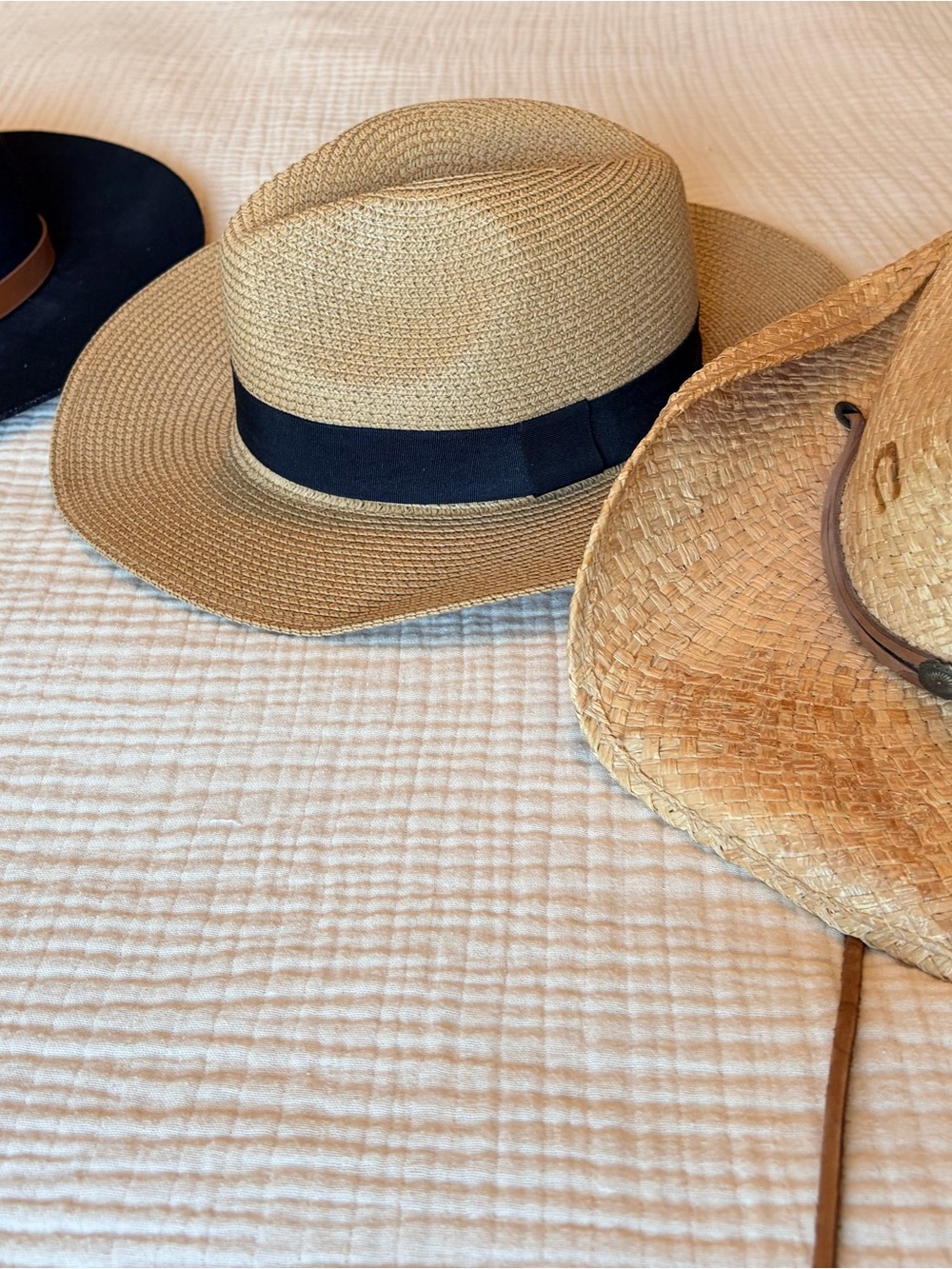 Women’s Hat Lot 3 Bundle Staw & Wool